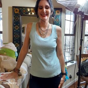 Liz Claiborne Sky Blue Tank Top